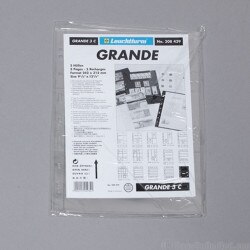 Large Currency Binder Page - 3 Hori